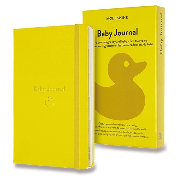 Zápisník Moleskine Passion Baby Journal - tvrdé desky - L žlutý