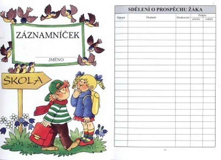 Záznamníček pro 12 a 3 třídu 32strA5 na klasifikaci