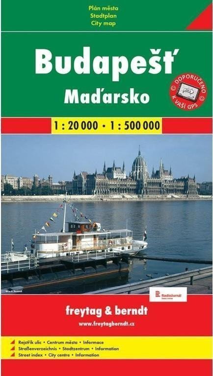 Maďarsko  Budapešť mapy 1500 000 120 000