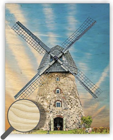 Obraz dřevěný Windmill 240 x 300