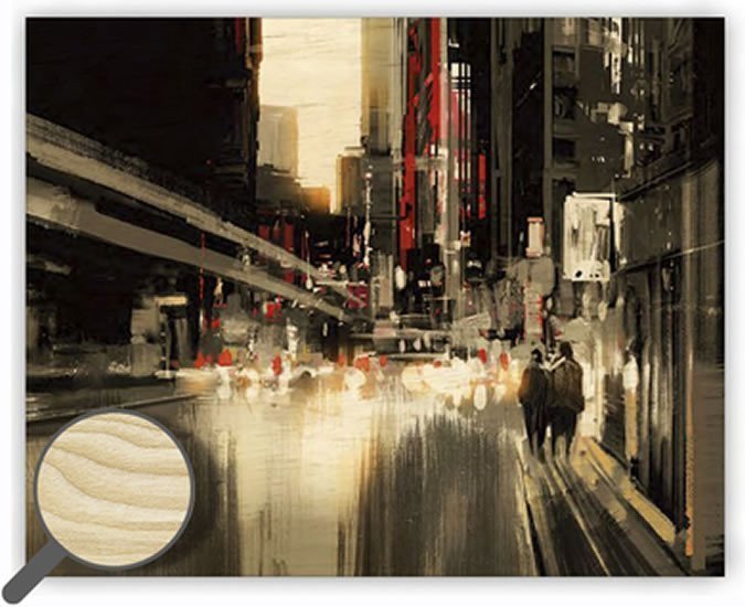 Obraz dřevěný City 300x240