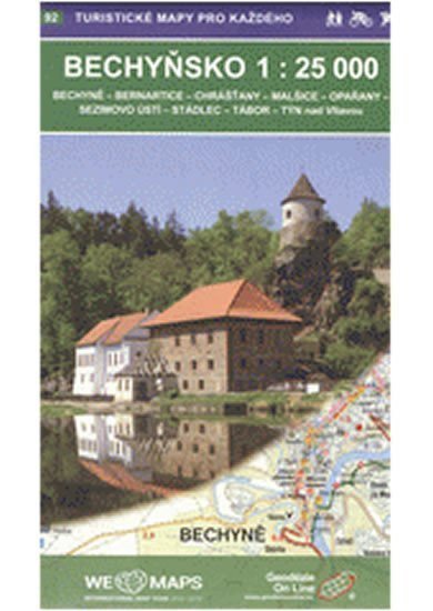 Bechyňsko 125T92 Turistické mapy pro každého