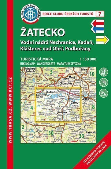 Žatecko KČT 7 150T Turistická mapa
