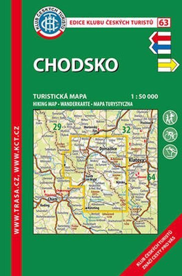 Chodsko KČT 63 150T Turistická mapa