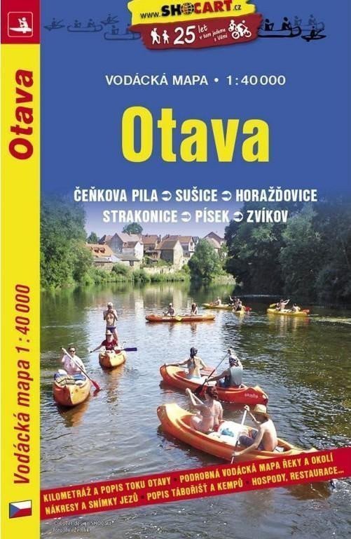 Otava vodácká mapa