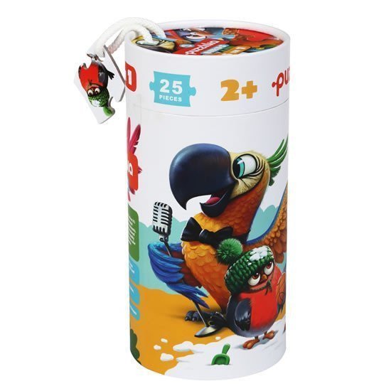 Ptáci 5 v 1 puzzle 5 obrázků z 25 dílků