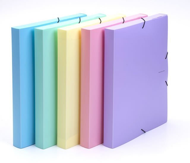 Krabice PP s gumou A4 PASTELINI fialová