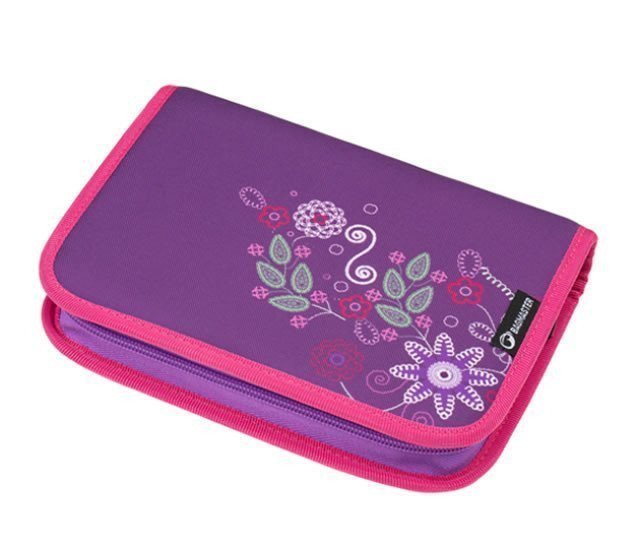 Bagmaster Dívčí školní jednochlopňový penál CASE MERCURY 9 A VIOLETPINK