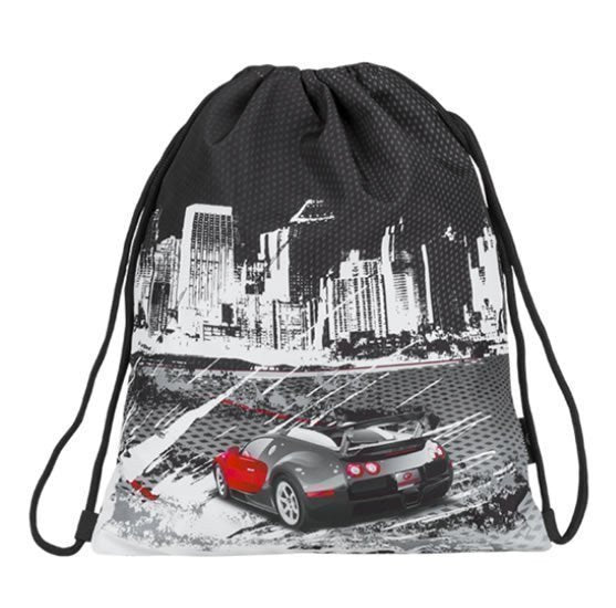Bagmaster Chlapecký školní sáček na přezůvky SHOES LIM 9 B BLACKWHITERED