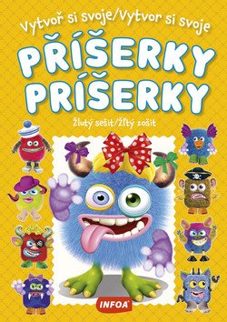 Vytvoř si svoje příšerky - Žlutý sešit  Vytvor si svoje príšerky - Žľtý zošit  samolepky