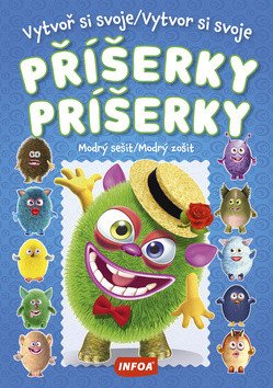 Vytvoř si svoje příšerky - Modrý sešit  Vytvor si svoje príšerky - Modrý zošit  samolepky