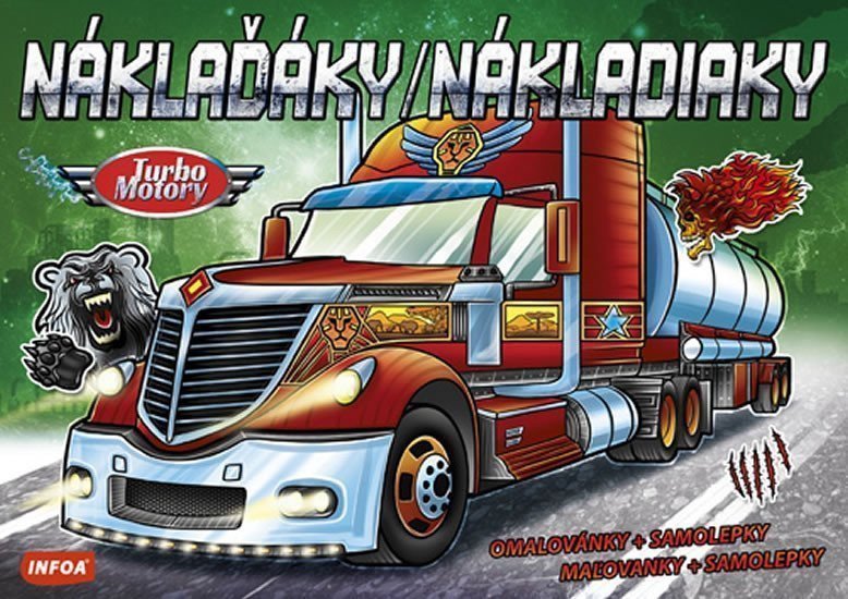 Náklaďáky  Nákladiaky - Turbo Motory  samolepky