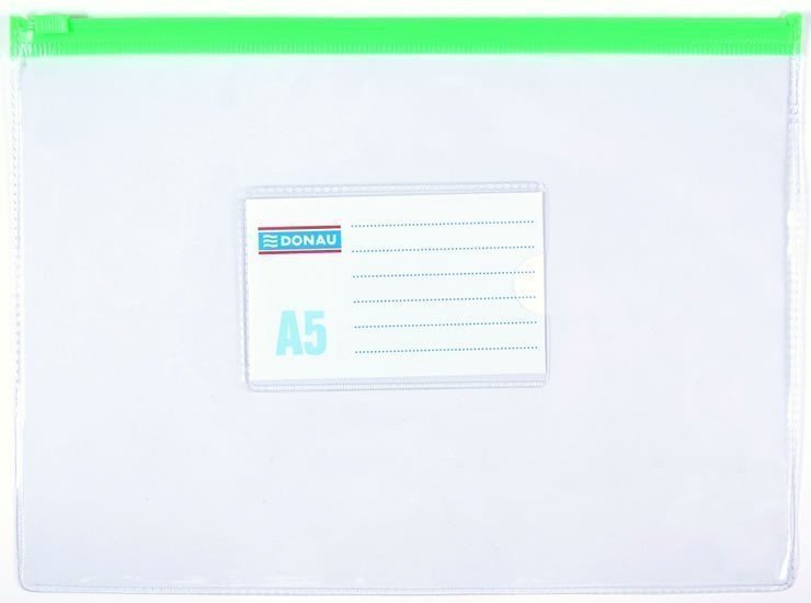 Obálka s plastovým zipem A5 PVC transparentní