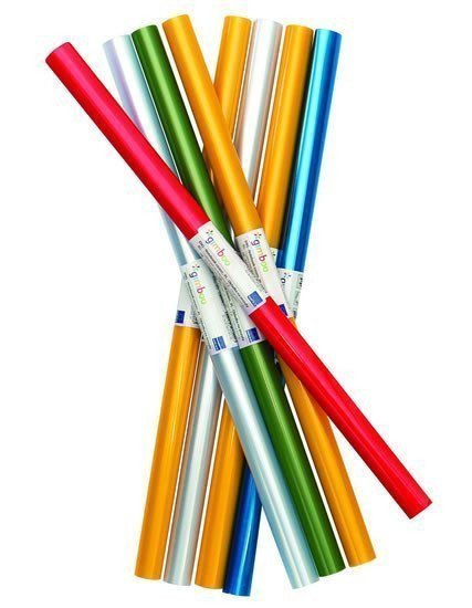 Ochranná fólie na sešity 40 x 180 cm PP 65 m mix barev