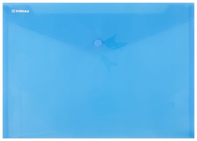 Obálka s drukem průhledná A4 PP modrá