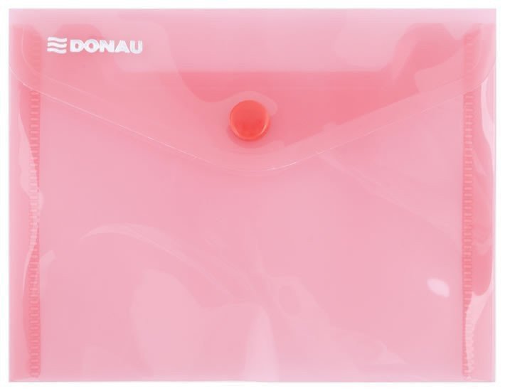 Obálka s drukem průhledná A6 PP červená