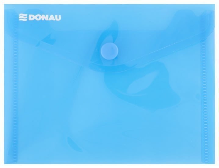 Obálka s drukem průhledná A6 PP modrá
