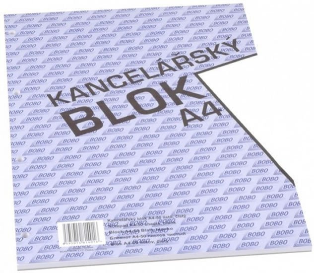 Kancelářský blok A4 čistý 50 listů