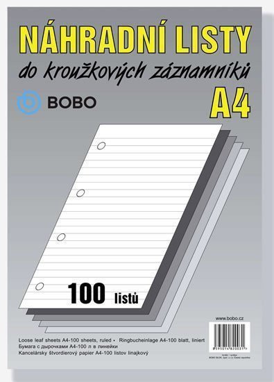 Náhradní listy A4 linka 100 listů