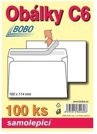Obálky C6 samolepicí bal 100ks