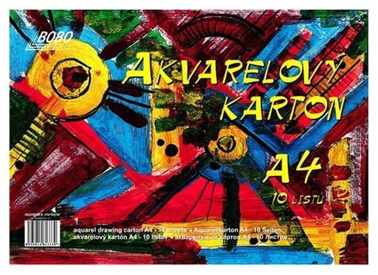 Akvarelový karton A4 10 volných listů
