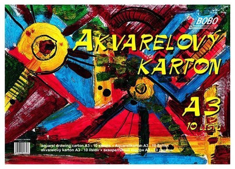 Akvarelový karton A3 10 volných listů