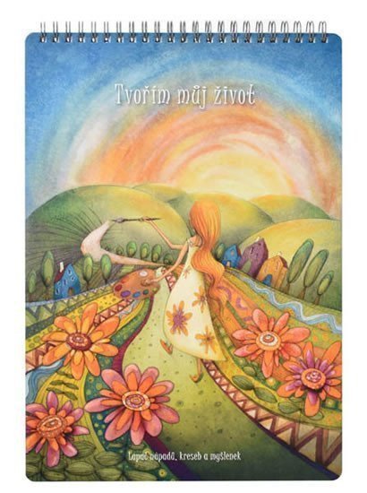 Kroužkový blok TVOŘÍM MŮJ ŽIVOT A4 čistý 50 listů