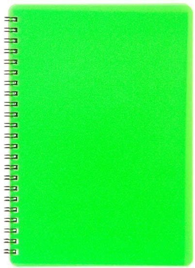Plastic blok NEON zelený A5 linka 60 listů