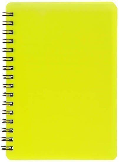 Plastic blok NEON žlutý A6 linka 60 listů