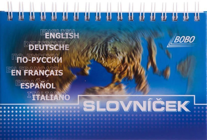 Slovníček s horní vazbou 100 x 160 mm 50 listů
