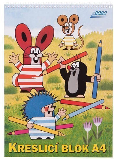 Kreslící blok KRTEK s horní vazbou A4 čistý 20 listů