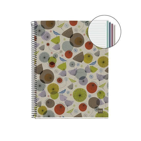 MIQUELRIUS poznámkový blok ECO NB-4 A5 120 listů 80g linkovaný karton Birds