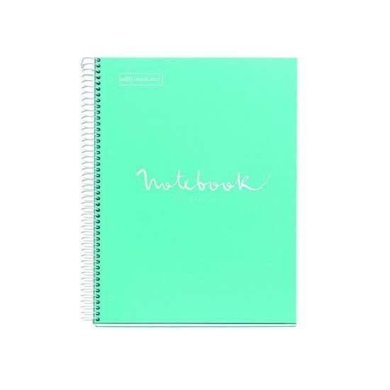 MIQUELRIUS poznámkový blok Emotions A4 80 listů 90g linkovaný karton světle modrý