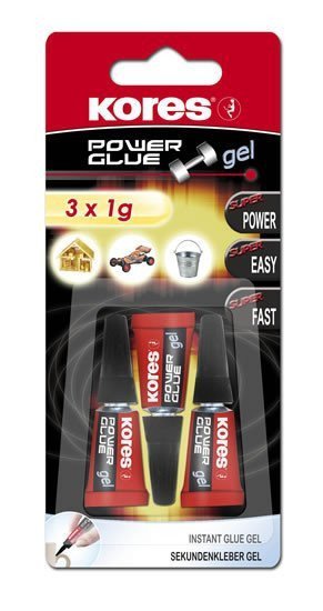 Kores Power Glue Gel 3 x 1 g