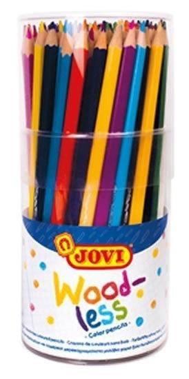 JOVI nedřevěné pastelky trojhranné - ekonomické balení 84 ks 12 barev