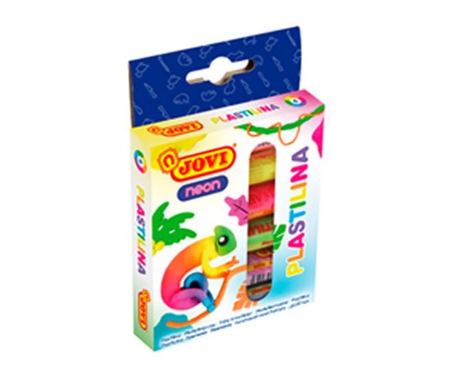 JOVI plastelína FLUOR 6x15g neonové barvy válečky