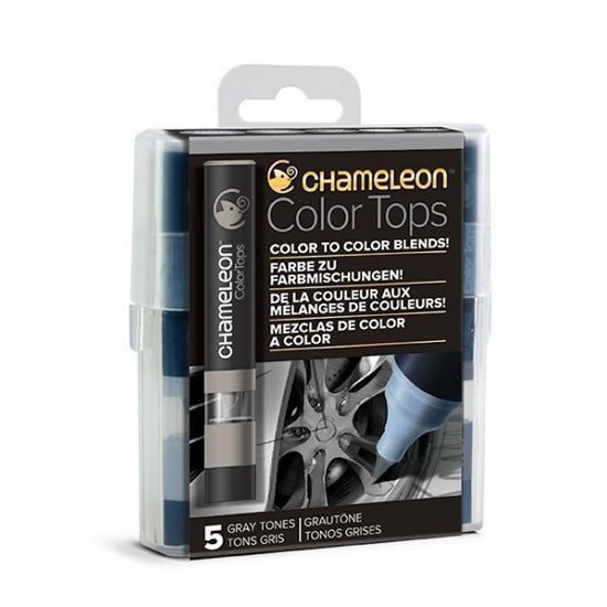 Set Chameleon Color Tops 5ks - šedé tóny