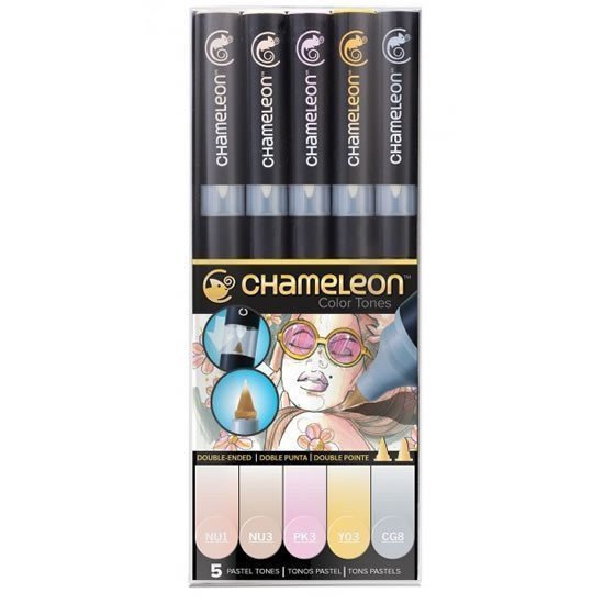 Set Chameleon tónovací fixy 5ks - pastelové tóny