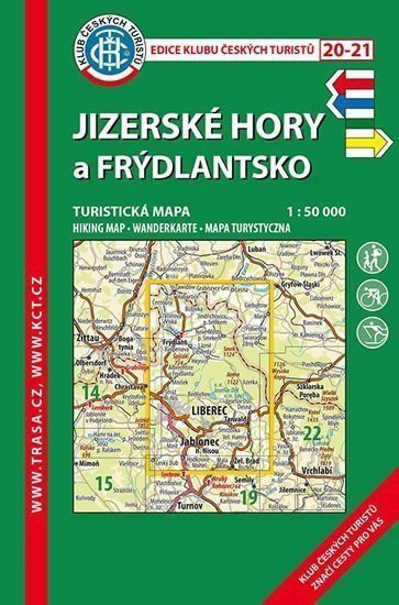 KČT 20-21 Jizerské hory Frýdlantsko 150T Turistická mapa