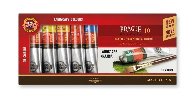 Koh-i-noor barvy olejové PRAHAkrajina souprava 10 x 40 ml