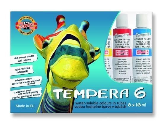 Koh-i-noor barvy temperovétempery sada 6 x16 ml - Žirafa