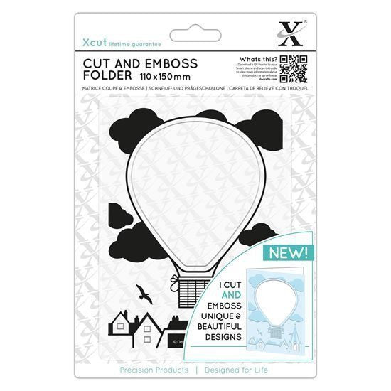 DOCRAFTS Xcut embosovací a vyřezávací kapsa - teplovzdušný balón 11 x 15 cm