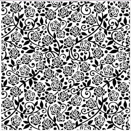 CREATIVE embosovací kapsa - růže 8 x 8 cm