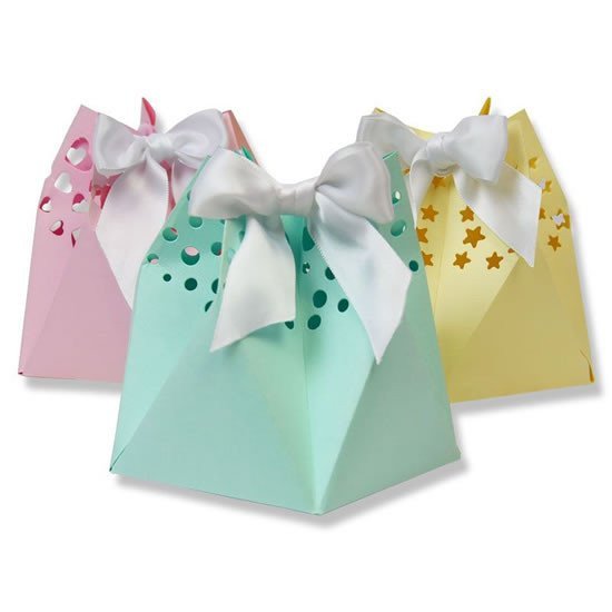 SIZZIX Thinlits vyřezávací kovové šablony - dárková taštička 5 ks