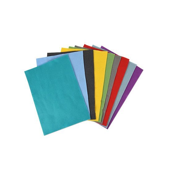 SIZZIX dekorační filc A4 - syté barvy 2 mm  10 ks