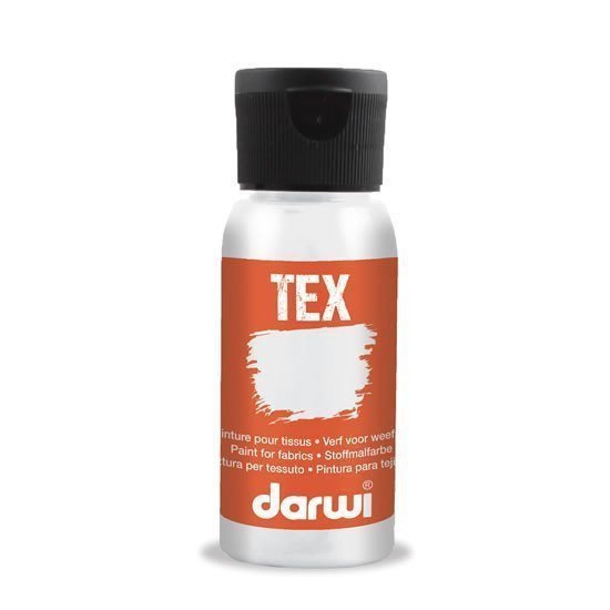 DARWI TEX barva na textil - Perleťová bílá 50 ml