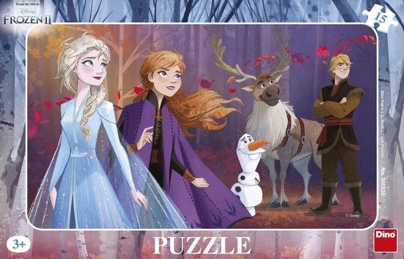 Puzzle deskové Ledové království II 15 dílků