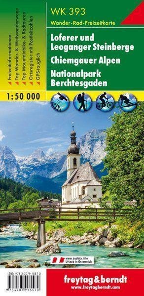 WK 393 Loferer a Leoganger Steinberge Chiemgauské Alpy národní park Berchtesgaden 150 000  turistická mapa