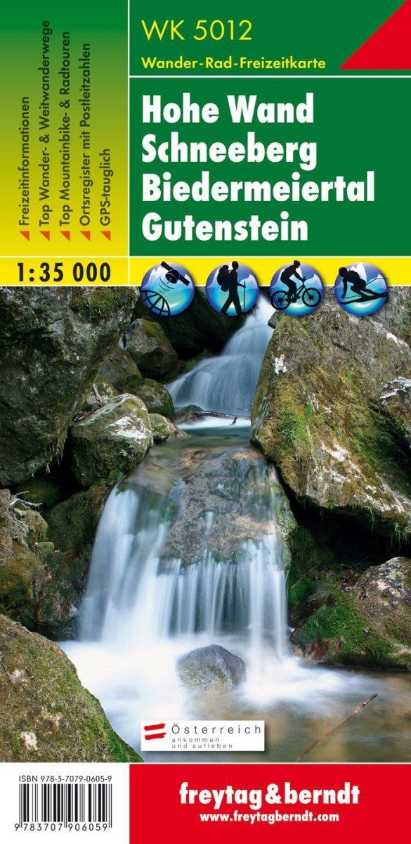 WK 5012 Hohe Wand - Schneeberg - Biedermeiertal - Gutenstein 135 000  turistická mapa