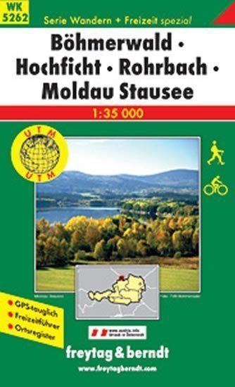 WK 5262 Böhmerwald-Hochficht-Rohrbach 135 000  turistická mapa